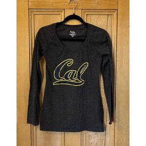 Alta Gracia Womens Cal Berkeley UCB Bears Logo Shirt Size Small Gray SP EXC